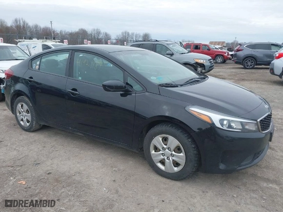 2018 Kia Forte LX with VIN 3KPFK4A71JE179259, listed as a IAAI auction lot 41921184 with 107,028 mi miles. Bid and sale history available at carsss.com. Image 1.