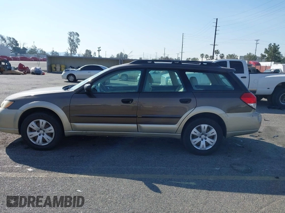 2008 Subaru Outback with VIN 4S4BP60C886300519, listed as a IAAI auction lot 41603910 with 175,895 mi miles and . Bid and sale history available at DreamBid. Image 13.
