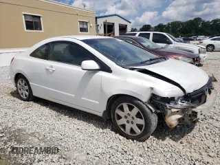 2007 Honda Civic Cpe LX with VIN 2HGFG12607H521529, listed as a Copart auction lot 63413284 with 184,511 mi miles and Salvage Title. Bid and sale history available at carsss.com. Image 4.