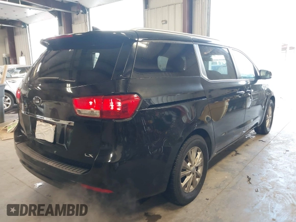 2016 Kia Sedona LX with VIN KNDMB5C14G6191796, listed as a IAAI auction lot 42130638 with 141,099 mi miles and . Bid and sale history available at DreamBid. Image 4.