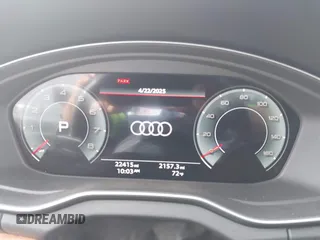 2023 Audi Q5 S line Premium Plus with VIN WA1EAAFY3P2145953, listed as a IAAI auction lot 42077197 with 22,415 mi miles and . Bid and sale history available at DreamBid. Image 7.