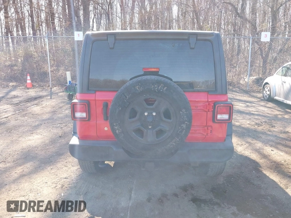 2018 Jeep Wrangler Unlimited Sport with VIN 1C4HJXDNXJW197207, listed as a IAAI auction lot 41757166 with 60,911 mi miles and . Bid and sale history available at DreamBid. Image 16.