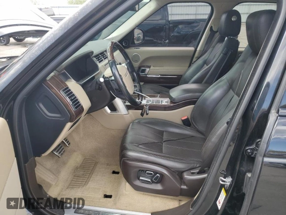 2014 Land Rover Range Rover Supercharged with VIN SALGS2TF8EA195067, listed as a Copart auction lot 53537105 with 131,368 mi miles and Salvage Title. Bid and sale history available at DreamBid. Image 7.