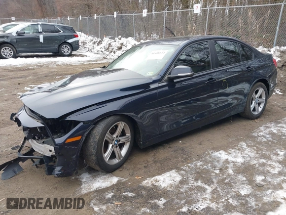 2013 BMW 3 Series 328i xDrive with VIN WBA3B5C55DF590224, listed as a IAAI auction lot 41348272 with 117,392 mi miles. Bid and sale history available at carsss.com. Image 2.