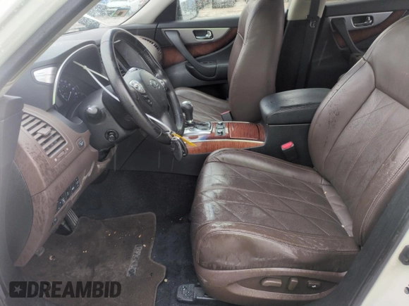 2012 Infiniti FX with VIN JN8BS1MW0CM180251, listed as a Copart auction lot 54678185 with 58,346 mi miles and Salvage Title. Bid and sale history available at DreamBid. Image 7.