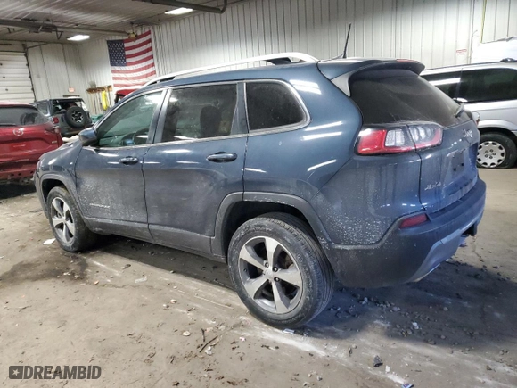 2021 Jeep Cherokee Limited with VIN 1C4PJMDX8MD110660, listed as a Copart auction lot 89346725 with 33,523 mi miles and Salvage Title. Bid and sale history available at carsss.com. Image 2.
