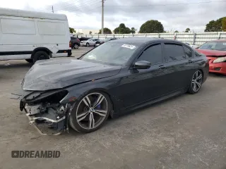 2017 BMW 7 Series 750i with VIN WBA7F0C33HGM21519, listed as a Copart auction lot 46116625 with 94,464 mi miles and Salvage Title. Bid and sale history available at carsss.com. Image 1.