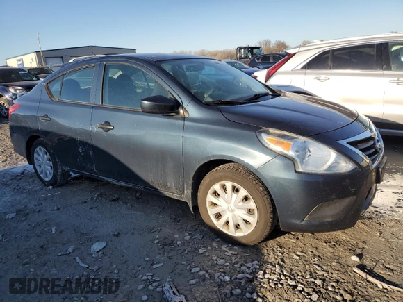 2016 Nissan Versa S Plus with VIN 3N1CN7AP3GL874183, listed as a Copart auction lot 42971415 with 79,906 mi miles and Salvage title. Bid and sale history available at DreamBid. Image 4.