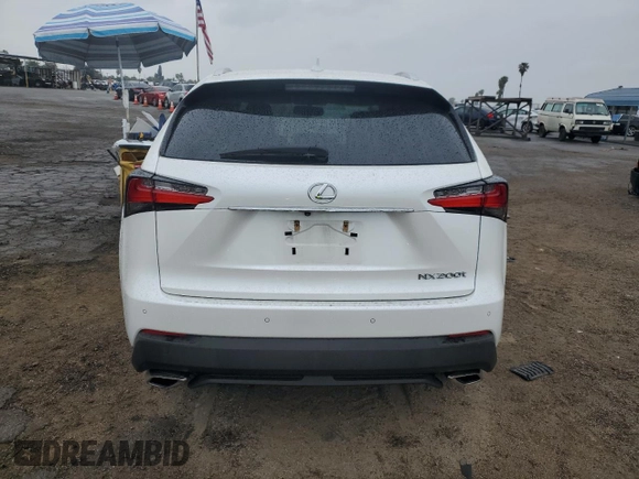 2017 Lexus NX with VIN JTJYARBZ4H2052244, listed as a Copart auction lot 47969575 with 58,228 mi miles and Salvage Title. Bid and sale history available at carsss.com. Image 6.