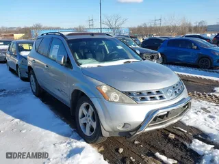2005 Nissan Murano SL with VIN JN8AZ08W45W438158, listed as a IAAI auction lot 41542366 with 51,191 mi miles. Bid and sale history available at carsss.com. Image 1.