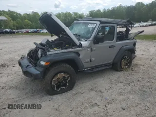 2018 Jeep Wrangler Sport с VIN 1C4GJXAN5JW329435, выставлен на аукционе Copart как лот 54714265 с пробегом 75 570 миль миль и Списание • Salvage title. История ставок и продаж доступна на DreamBid. Изображение 1.