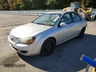 2009 Kia Spectra EX with VIN KNAFE222895603636, listed as a Copart auction lot 75327854 with 169,702 mi miles and Salvage Title. Bid and sale history available at carsss.com. Image 1.