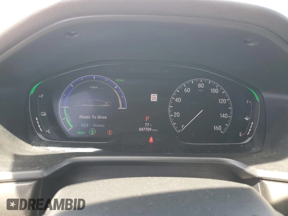2019 Honda Accord with VIN 1HGCV3F10KA019954, listed as a Copart auction lot 61777195 with 47,709 mi miles and Salvage title. Bid and sale history available at DreamBid. Image 9.