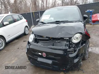 2015 FIAT 500e with VIN 3C3CFFGE7FT561599, listed as a IAAI auction lot 41478338 with 48,137 mi miles. Bid and sale history available at carsss.com. Image 6.