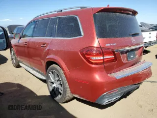 2017 Mercedes-Benz GLS with VIN 4JGDF7FE5HA747039, listed as a Copart auction lot 72268614 with 35,573 mi miles and Salvage Title. Bid and sale history available at carsss.com. Image 2.