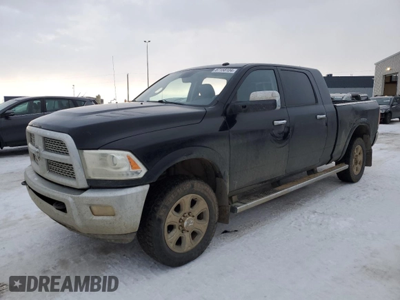 2014 Ram 3500 Laramie with VIN 3C63R3ML6EG325772, listed as a Copart auction lot 87158104 with 495,759 mi miles and Salvage Title. Bid and sale history available at carsss.com. Image 1.