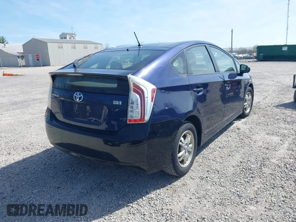 2013 Toyota Prius One with VIN JTDKN3DU6D0343622, listed as a IAAI auction lot 42098154 with 337,881 mi miles. Bid and sale history available at carsss.com. Image 4.