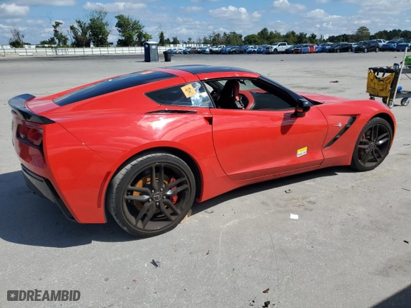 2014 Chevrolet Corvette Stingray Z51 3LT with VIN 1G1YM2D73E5130819, listed as a Copart auction lot 73765464 with 27,988 mi miles and Salvage Title. Bid and sale history available at carsss.com. Image 3.
