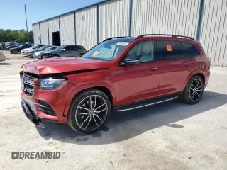 2022 Mercedes-Benz GLS with VIN 4JGFF5KE8NA648777, listed as a Copart auction lot 49036943 with 17,416 mi miles. Bid and sale history available at carsss.com. Image 1.