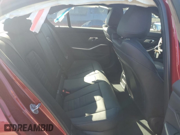 2025 BMW 3 Series 330i xDrive with VIN 3MW89CW02S8F00085, listed as a Copart auction lot 49336765 with 0 mi miles and Salvage Title. Bid and sale history available at carsss.com. Image 10.