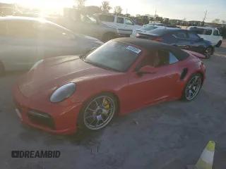 2021 Porsche 911 Turbo S with VIN WP0CD2A90MS263755, listed as a Copart auction lot 44530504 with 0 mi miles. Bid and sale history available at carsss.com. Image 1.
