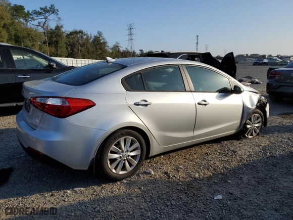 2014 Kia Forte LX with VIN KNAFX4A6XE5082150, listed as a Copart auction lot 45415005 with 95,717 mi miles and Salvage Title. Bid and sale history available at carsss.com. Image 3.
