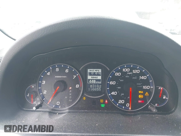 2008 Acura TSX Nav with VIN JH4CL96928C021522, listed as a IAAI auction lot 41782013 with 116,655 mi miles. Bid and sale history available at carsss.com. Image 7.