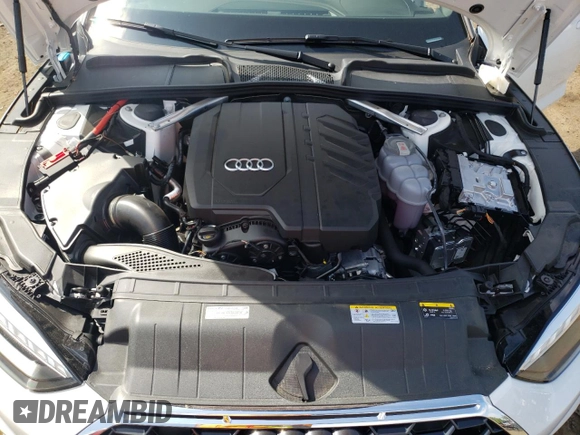 2023 Audi A5 Sportback S line Premium Plus with VIN WAUFACF56PA033193, listed as a Copart auction lot 58097893 with 2,517 mi miles. Bid and sale history available at carsss.com. Image 11.