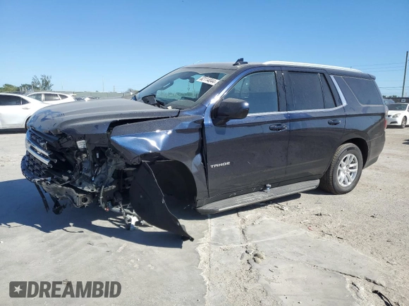 2024 Chevrolet Tahoe LS with VIN 1GNSCMKD3RR213273, listed as a Copart auction lot 82114044 with 1,588 mi miles and Salvage title. Bid and sale history available at DreamBid. Image 1.