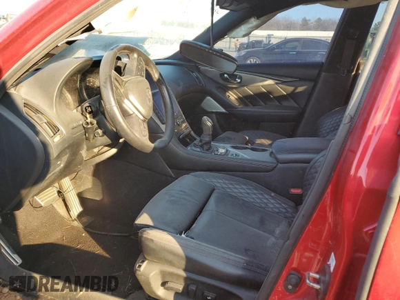 2020 Infiniti Q50 Red Sport 400 with VIN JN1FV7AP5LM630421, listed as a Copart auction lot 46098215 with Not provided miles and Salvage title. Bid and sale history available at DreamBid. Image 7.
