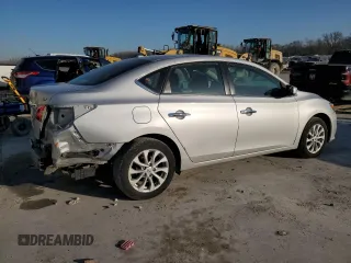 2018 Nissan Sentra SV with VIN 3N1AB7AP3JL655697, listed as a Copart auction lot 48708675 with 111,175 mi miles and Salvage Title. Bid and sale history available at carsss.com. Image 3.