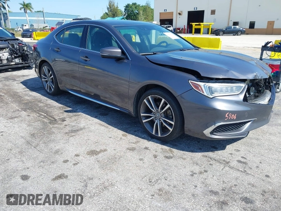 2020 Acura TLX w/Technology Pkg with VIN 19UUB3F4XLA000269, listed as a IAAI auction lot 42151103 with 60,533 mi miles. Bid and sale history available at carsss.com. Image 1.