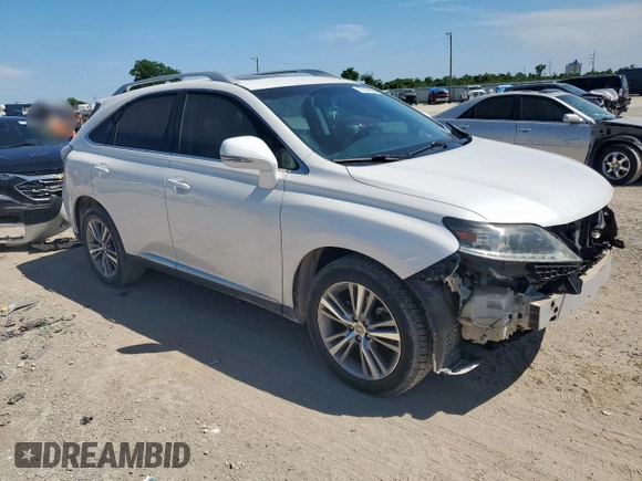 2015 Lexus RX 350 with VIN 2T2ZK1BA4FC196595, listed as a Copart auction lot 57818935 with 98,287 mi miles and Salvage title. Bid and sale history available at DreamBid. Image 4.