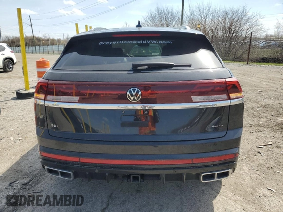 2024 Volkswagen Atlas SEL R-Line with VIN 1V2AE2CAXRC228149, listed as a Copart auction lot 51111825 with 6,548 mi miles and Salvage title. Bid and sale history available at DreamBid. Image 6.