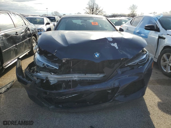 2020 BMW 8 Series M850i with VIN WBAGV8C02LCE55493, listed as a Copart auction lot 47229635 with 0 mi miles and Salvage Title. Bid and sale history available at carsss.com. Image 5.