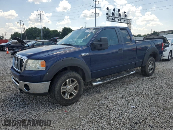 2007 Ford F-150 XLT with VIN 1FTPX14V17FB53421, listed as a Copart auction lot 64643425 with 188,196 mi miles and Clean title. Bid and sale history available at DreamBid. Image 1.