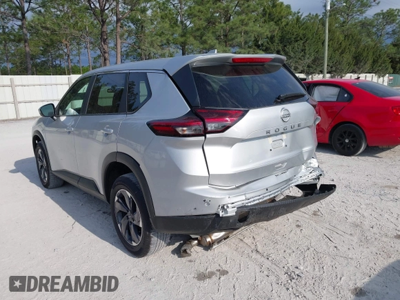 2025 Nissan Rogue SV with VIN 5N1BT3BA2SC808953, listed as a IAAI auction lot 42045667 with 6,717 mi miles and . Bid and sale history available at carsss.com. Image 3.