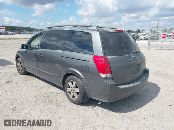 2004 Nissan Quest S z VIN 5N1BV28U84N364412, wystawiony jako IAAI lot #41519557 z przebiegiem 146 810 mil mil oraz . Historia ofert i sprzedaży dostępna na DreamBid. Obrazek 3.
