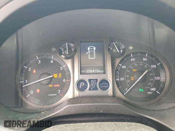 2013 Lexus GX 460 with VIN JTJBM7FX9D5055997, listed as a Copart auction lot 53952215 with 226,410 mi miles and Salvage title. Bid and sale history available at DreamBid. Image 9.