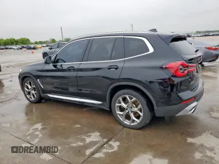 2022 BMW X3 sDrive30i with VIN 5UX43DP0XN9K72210, listed as a Copart auction lot 51233045 with 65,858 mi miles and Salvage Title. Bid and sale history available at DreamBid. Image 2.