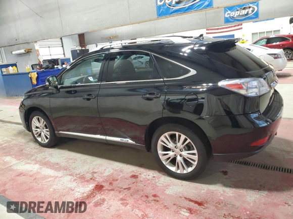 2012 Lexus RX 450h with VIN JTJBC1BA1C2427401, listed as a Copart auction lot 53795875 with 127,947 mi miles and Salvage Title. Bid and sale history available at DreamBid. Image 2.