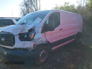 2019 Ford Transit with VIN 1FTYE1ZM9KKB37770, listed as a IAAI auction lot 41626395 with 71,214 mi miles. Bid and sale history available at carsss.com. Image 2.