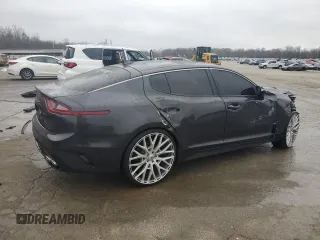 2021 Kia Stinger GT-Line with VIN KNAE15LA0M6088861, listed as a Copart auction lot 44273725 with 67,389 mi miles and Salvage Title. Bid and sale history available at DreamBid. Image 3.