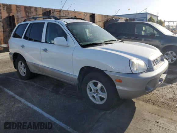 2002 Hyundai Santa Fe GLS with VIN KM8SC13D32U303804, listed as a Copart auction lot 51213805 with 201,919 mi miles and Salvage Title. Bid and sale history available at carsss.com. Image 4.