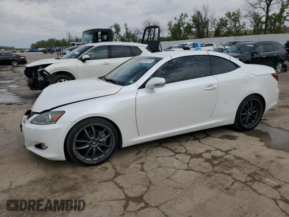 2012 Lexus IS 250 C with VIN JTHFF2C23C2524901, listed as a Copart auction lot 53550135 with 67,652 mi miles and Salvage title. Bid and sale history available at DreamBid. Image 1.