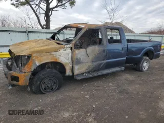 2015 Ford Super Duty F-250 SRW Lariat with VIN 1FT7W2B62FEB25202, listed as a Copart auction lot 41829805 with 0 mi miles and Salvage Title. Bid and sale history available at carsss.com. Image 1.