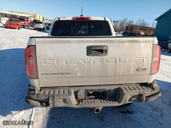 2021 Chevrolet Colorado 4WD ZR2 with VIN 1GCGTEENXM1115535, listed as a Copart auction lot 48066475 with 61,905 mi miles and Salvage Title. Bid and sale history available at carsss.com. Image 6.