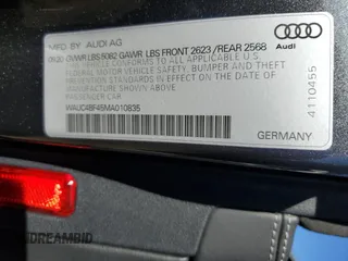 2021 Audi S4 Prestige with VIN WAUC4BF45MA010835, listed as a Copart auction lot 83412464 with 19,157 mi miles and Salvage Title. Bid and sale history available at carsss.com. Image 14.