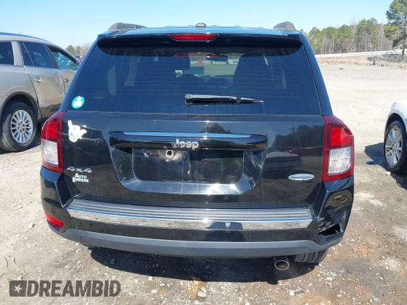 2017 Jeep Compass High Altitude with VIN 1C4NJDEB9HD108724, listed as a IAAI auction lot 41673207 with 87,884 mi miles and . Bid and sale history available at carsss.com. Image 16.