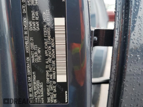 2024 Volvo XC90 Plus Bright Theme with VIN YV4L12PE9R1146411, listed as a Copart auction lot 47857085 with 21,892 mi miles and Salvage Title. Bid and sale history available at DreamBid. Image 15.